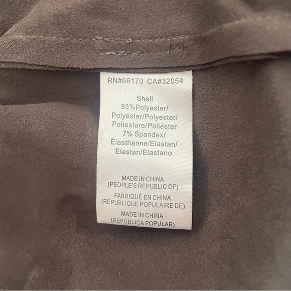 Hutch anthropologie faux suede brown moto jacket 37441 - Picture 7 of 11